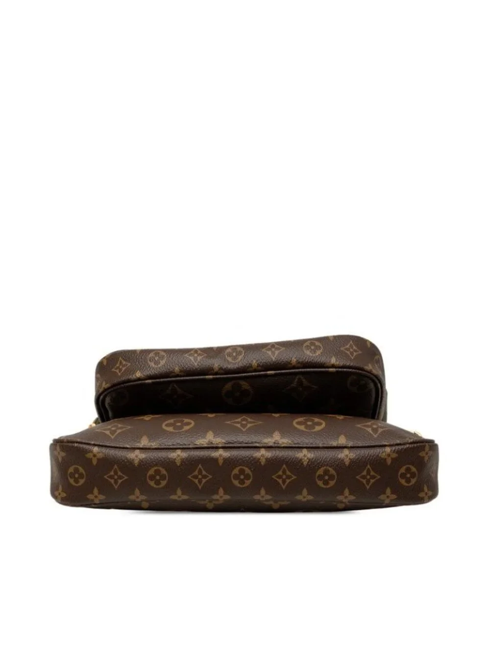 Louis Vuitton Roi Viton Monogram Multy Pochette Soir Shoulder Bag 2-Way Brown